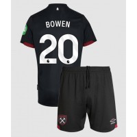 Fotballdrakt Barn West Ham United Jarrod Bowen #20 Bortedraktsett 2024-25 Kortermet (+ Korte bukser)